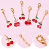 30Pcs 6 Styles Alloy Resin Pendant Decorations HJEW-BM0001-18-5