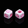 Opaque Acrylic Beads SACR-S273-35A-02-4