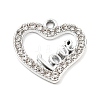 Alloy Rhinestone Pendants FIND-U026-13P-1