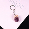 Raw Rough Natural Amethyst Pendant Keychains FIND-PW0017-10C-1