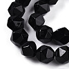 Natural Obsidian Beads Strands G-T139-8mm-50-3