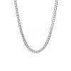 201 Stainless Steel Curb Chain Necklaces for Men NJEW-Q336-08C-P-1