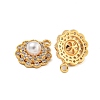 Brass Micro Pave Cubic Zirconia Pendants X1-KK-U036-06G-2