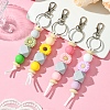 Sunflower Silicone Beaded Pendant Decorations KEYC-YW00063-01-4