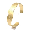 304 Stainless Steel Open Cuff Bangles for Women BJEW-I315-01G-1