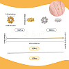 Tibetan Style Alloy Daisy Spacer Beads FIND-SP0003-79-2