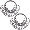 Iron Keychain Clasps FIND-SP0003-72B-1