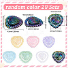 20Pcs Opaque Acrylic Beads MACR-SP0001-36-2