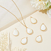 ARRICRAFT 6Pcs Natural White Shell Pendants KK-AR0003-45-4