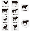 9Pcs 9 Styles PET Hollow Out Drawing Painting Stencils DIY-WH0411-006-2