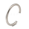 304 Stainless Steel Cuff Bangles for Men Women LS-BJEW-Q042-06P-2