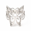 Non-Tarnish 304 Stainless Steel Butterfly with Star Adjustable Ring for Women RJEW-B027-08P-2