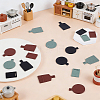 6 Bags 3 Styles Wood Plate Display Decorations DJEW-FG0001-46-4