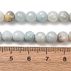 Electroplated Natural Flower Amazonite Beads Strands G-B191-A03-6mm-5