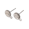 Anti-Tarnish 304 Stainless Steel Stud Earring Findings STAS-S151-01P-E-1