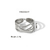 Irregular Hammered Stainless Steel Open Cuff Rings JY9046-12-1