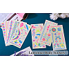 8 Sheets 8 Style Creative Fluorescent Arm Removable Temporary Tattoos Paper Stickers STIC-TA0002-02-17