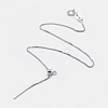 Anti-Tarnish Rhodium Plated 925 Sterling Silver Bracelet Making STER-F039-09P-1