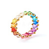 Transparent Acrylic Beads Finger Rings X1-RJEW-TA00004-4