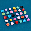 48Pcs 12 Colors Baking Paint Iron Bell Pendants IFIN-NB0001-43-4