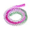 Transparent Painted Glass Beads Strands DGLA-A034-T3mm-A06-5