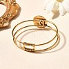 304 Stainless Steel Bangles for Women BJEW-R014-03G-3