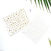 Metallic Nail Decals Stickers MRMJ-R088-29-M-3