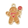 Christmas Alloy Enamel Pendants ENAM-K074-01G-08-1
