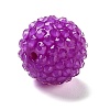 Chunky Resin Rhinestone Bubblegum Ball Beads RESI-S259-A01-2