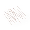 Brass Flat Head Pins X-KK-WH0058-03D-RG-3