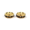 Brass Rhinestone Spacer Beads RB-A014-L12mm-18G-2