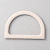 D Shaped Plastic Imitation Wood Bag Handles FIND-WH0111-301A-1