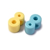 Opaque Acrylic European Beads OACR-S072-04G-2