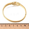 304 Stainless Steel Crystal Rhinestone Knot Hinged Cuff Bangles for Women SA-CBAF851-09G-5