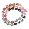 Cherry Quartz Glass & Natural  Rhodonite & Sodalite & Green Aventurin & Crazy Agate Beads Strands G-Z135-A12-4
