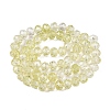 Transparent Glass Beads Strands GLAA-T023-4mm-A05-2