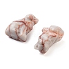 Natural & Synthetic Gemstone Carved Dog Figurines DJEW-L023-A-3