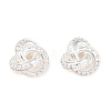 Brass Pave Clear Cubic Zirconia Charms KK-L274-10S-1
