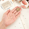200Pcs Brass Bead Tips Knot Covers KK-BBC0015-90S-02-3