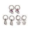 3 Pairs 3 Styles 304 Stainless Steel Clay Rhinestone Huggie Hoop Earrings EJEW-K279-08C-P-2