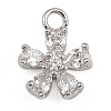 Brass Micro Pave Cubic Zirconia Pendants KK-S339-06P-1
