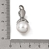 304 Stainless Steel & ABS Plastic Pearl Memorial Pendants PL-CBA387B-01P-3