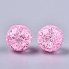 Transparent Crackle Acrylic Round Beads Strands CCG-R002-12mm-05-1