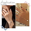 ANATTASOUL 2Pcs 2 Colors Crystal Rhinestone Ring Bracelets Set BJEW-AN0001-17-4