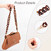 Leopard Print Pattern Acrylic Curb Chain Bag Handles FIND-WH0120-04A-3