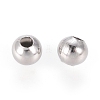 304 Stainless Steel Hollow Round Seamed Beads STAS-R032-5mm-2