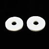 Flat Round Handmade Polymer Clay Beads CLAY-R067-12mm-21-6