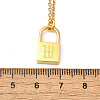 304 Stainless Steel Rolo Chain Pendant Necklaces NJEW-S444-01G-23-3