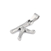 Non-Tarnish 304 Stainless Steel Pendants STAS-F235-01P-K-2