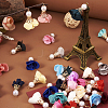 32Pcs 16 Colors Flower Chiffon Pendants FIND-TA0003-41-6